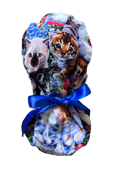 Kitty Cat Scrub Cap