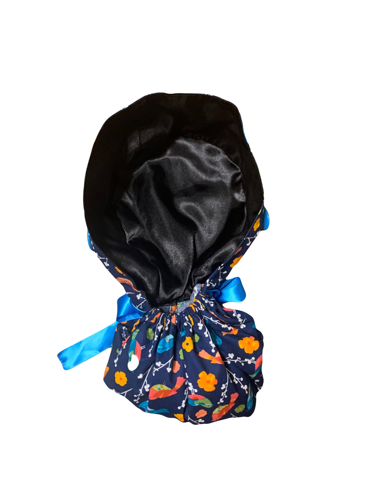 Navy Birds Scrub Cap