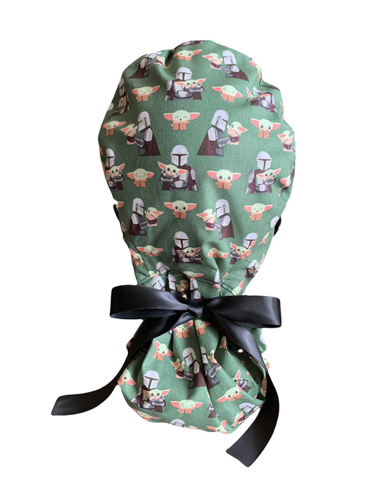 Mandalorian Yoda Scrub Cap