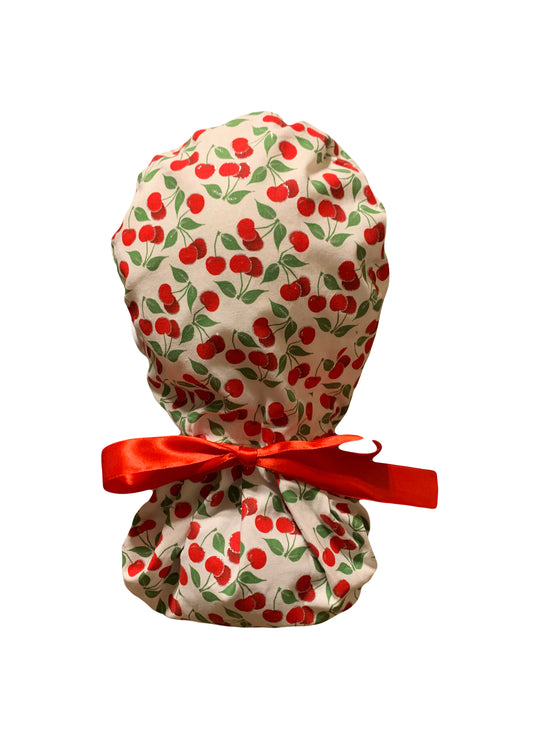 Cherries Scrub Cap