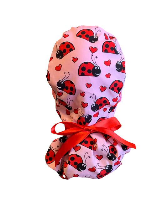 Lady Bug Scrub Cap